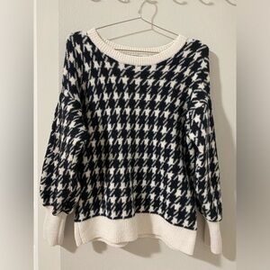 Loft Checkered Pullover Sweater